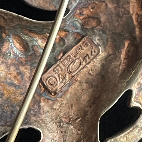 Vintage Sterling Silver Cini Taurus Zodiac Horoscope pin - Picture 7 of 12